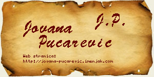 Jovana Pucarević vizit kartica
